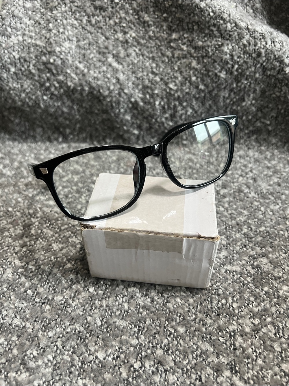 New blue light Classic Black Rectangular Eyeglasses